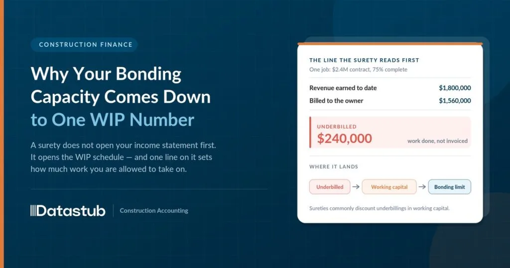 Why Your Bonding Capacity Comes Down to One WIP Number